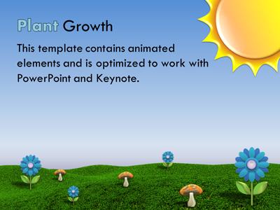 A standard definition presentation slide from Spring Time preview four.