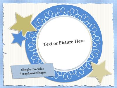 A standard definition presentation slide from Scrapbook Shapes preview four.