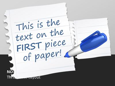 Notebook Paper Scrap  Great PowerPoint ClipArt for Presentations 