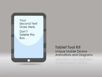 A standard definition presentation slide from Tablet Tool Kit preview four.