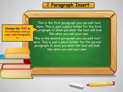A standard definition presentation slide from Educated Presenter preview four.