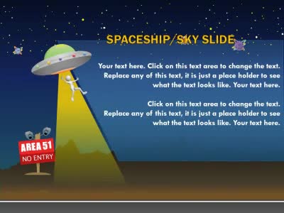 A standard definition presentation slide from Sci Fi Playground preview four.