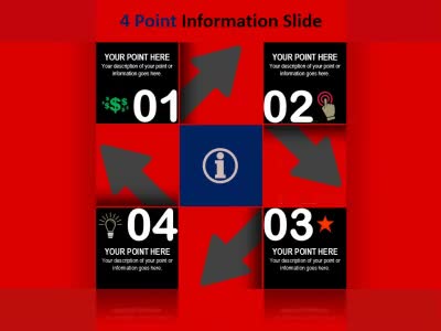 A standard definition presentation slide from Infographics Box preview four.