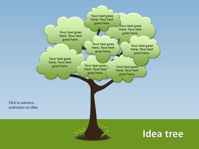 A standard definition presentation slide from Growing Decision/idea Tree & Roots preview four.