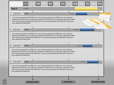 A standard definition presentation slide from Gantt Chart Project Progress preview four.