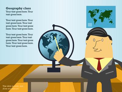 A standard definition presentation slide from School Time Subjects preview four.