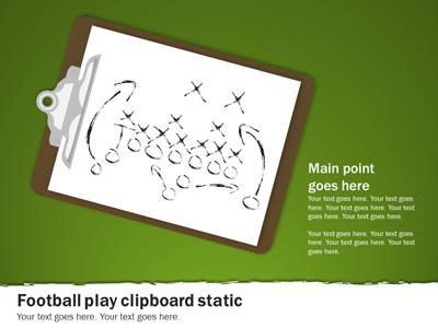 A standard definition presentation slide from Football Playbook preview four.