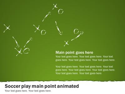 A standard definition presentation slide from Soccer Playbook preview four.