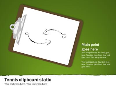 A standard definition presentation slide from Tennis Playbook preview four.