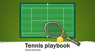 A widescreen presentation slide from tennis-playbook-pid-15663 preview one.