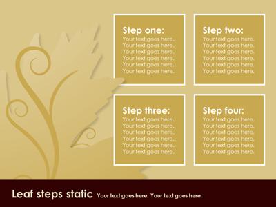 A standard definition presentation slide from Falling Leaves preview four.