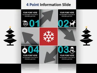 A standard definition presentation slide from Christmas Infographic preview four.