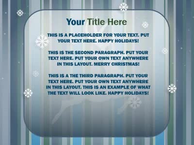 A standard definition presentation slide from Reindeer Joy preview four.