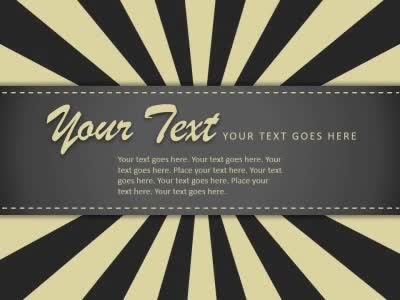 A standard definition presentation slide from Vintage Color Badge preview four.