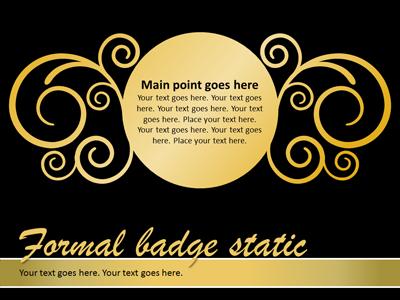 A standard definition presentation slide from Formal Presentation preview four.