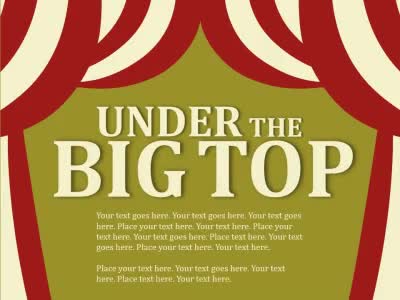 A standard definition presentation slide from Under The Big Top preview four.