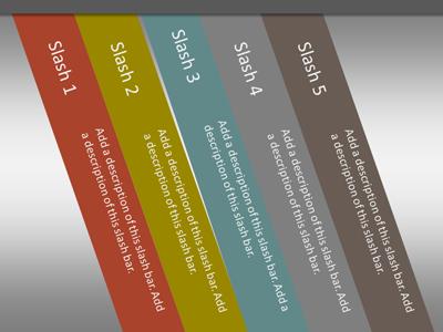 A standard definition presentation slide from Bar Infograph Slashes preview four.