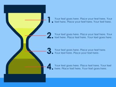 A standard definition presentation slide from Hourglass Time Tracker preview four.