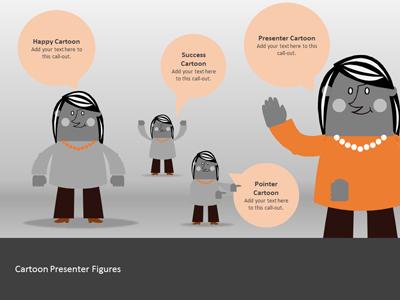 A standard definition presentation slide from Cartoon Women Infographics preview four.