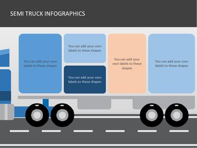 A standard definition presentation slide from Semi Truck Infographics preview four.