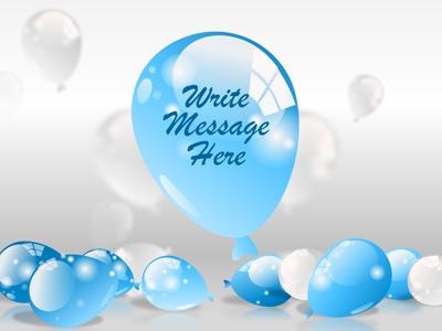 A standard definition presentation slide from Deep Blur Balloons preview four.