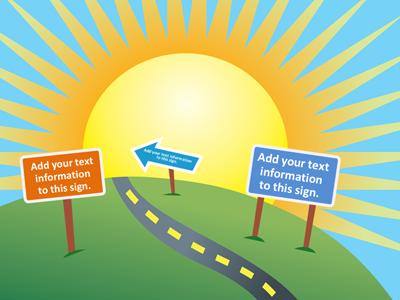 A standard definition presentation slide from The Uphill Road preview four.