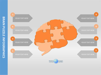 A standard definition presentation slide from Brain Puzzles Infographic preview four.