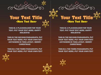 A standard definition presentation slide from Warm Christmas Wishes preview four.