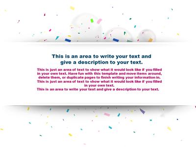 A standard definition presentation slide from Pure Celebration preview four.