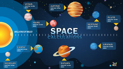 Space Calculations | A PowerPoint Template from 