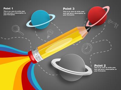 A standard definition presentation slide from Education Infographic Pencil preview four.