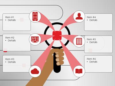 A standard definition presentation slide from Searching Infographics preview four.