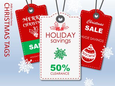 A standard definition presentation slide from Christmas Tags preview four.