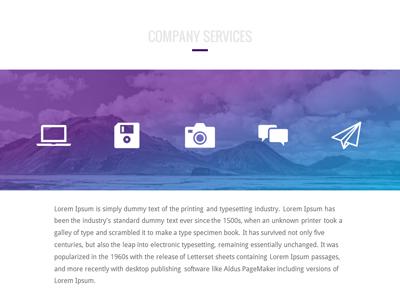 A standard definition presentation slide from Gradient Mountains preview four.