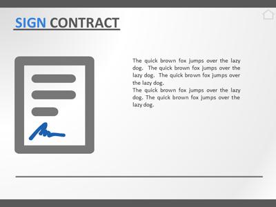 A standard definition presentation slide from A Business Deal preview four.