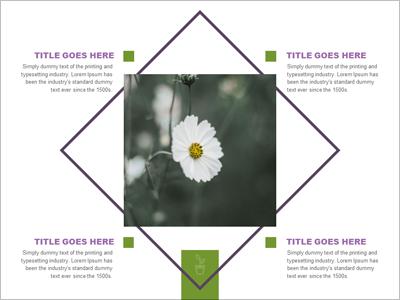 A standard definition presentation slide from Garden Image Layout Template preview four.