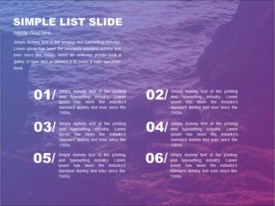 A standard definition presentation slide from Simple Image Layout preview four.