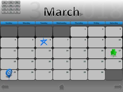 A standard definition presentation slide from 2018 Interactive Calendar preview four.