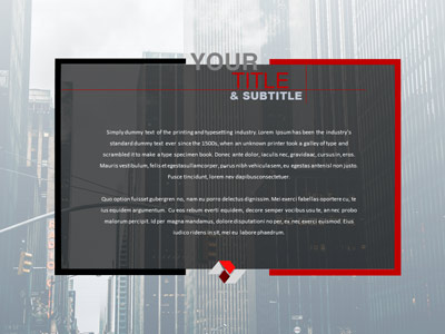 A standard definition presentation slide from Square Stock preview four.