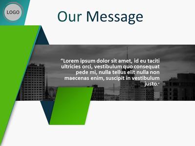 A standard definition presentation slide from Abstract Wrap preview four.