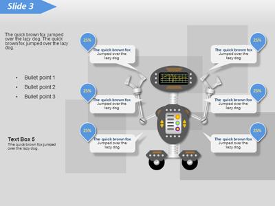 A standard definition presentation slide from Robots preview four.