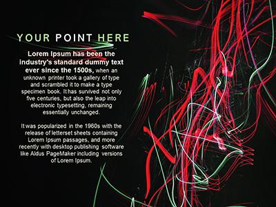 A standard definition presentation slide from Festive Light Balance preview four.