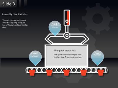 A standard definition presentation slide from Factory Theme preview four.
