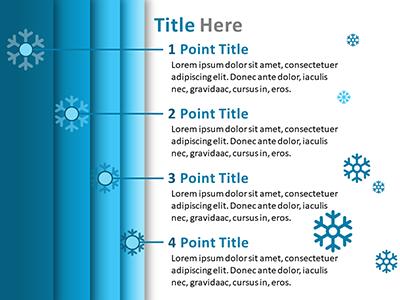 A standard definition presentation slide from Layered Christmas preview four.