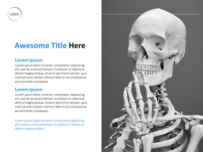 A standard definition presentation slide from Medical Theme preview four.
