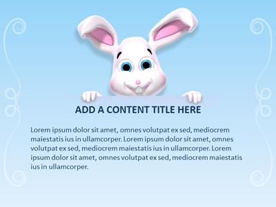 A standard definition presentation slide from The Bunny Template preview four.