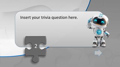 A widescreen presentation slide from 16 Puzzle Pieces Picture Reveal Game PowerPoint Template preview three.