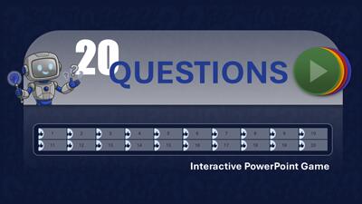 A widescreen presentation slide from twenty-questions-pid-36623 preview one.