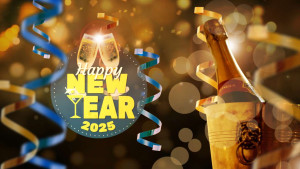 Champagne and confetti ring in the New Year in this SlideClip Video Project