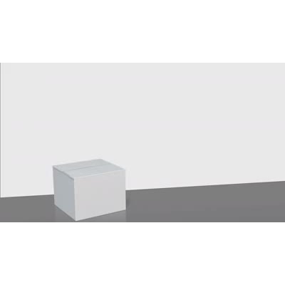 A green puzzle piece emerging from a white box.